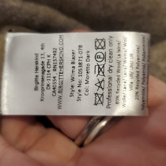 Vanessa Hong X Birgitte Herskind Wilma Blazer In Dark Morreto Size 4 NWT'S - Picture 12 of 16